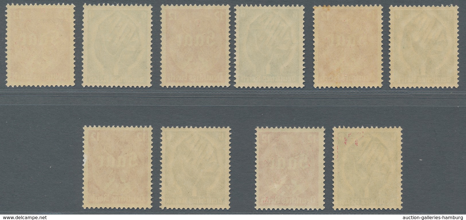 Deutsches Reich - 3. Reich: 1934, Saarabstimmung, 5 Sätze Einwandfrei Postfrisch, Mi. 450,00 - Nuevos