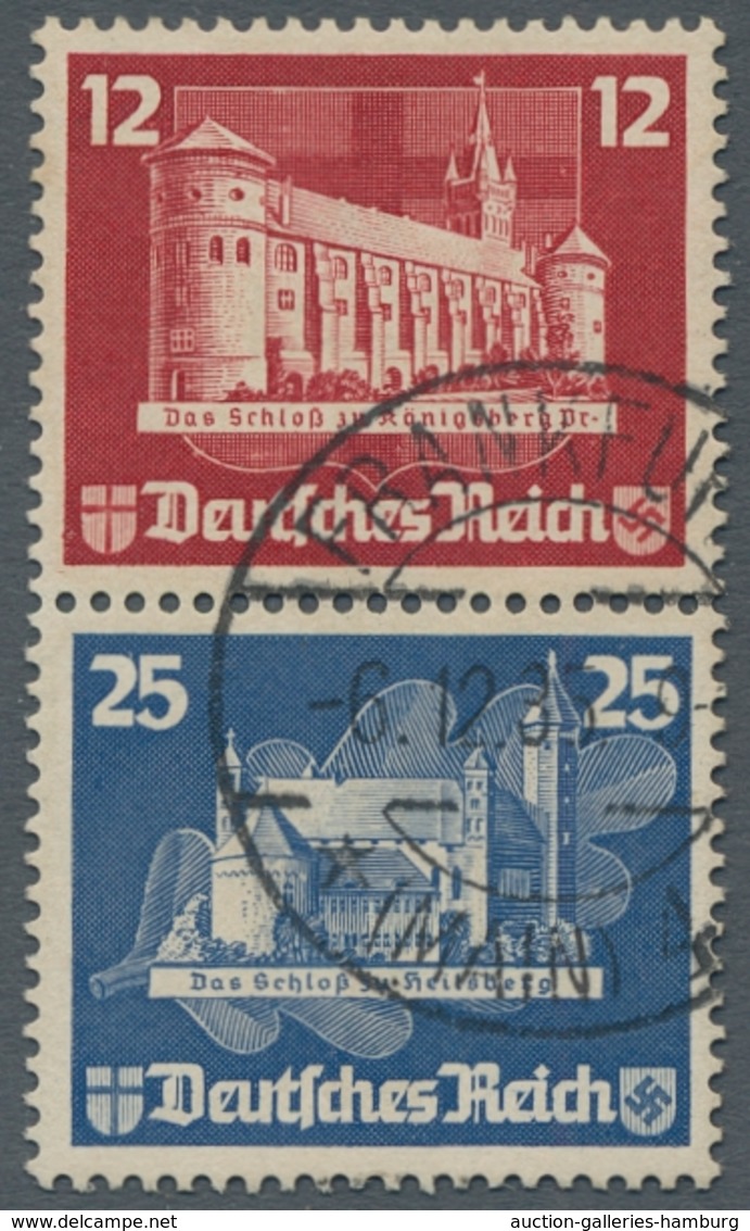 Deutsches Reich - 3. Reich: 1935, "OSTROPA", Die Senkrechten Zusammendrucke Aus Block 3 Je Mit Tages - Nuevos