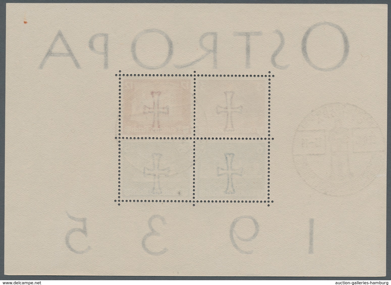 Deutsches Reich - 3. Reich: 1935, "OSTROPA-Block" Mit ESST In Tadelloser Erhaltung, Dazu Ein Herzstü - Nuevos