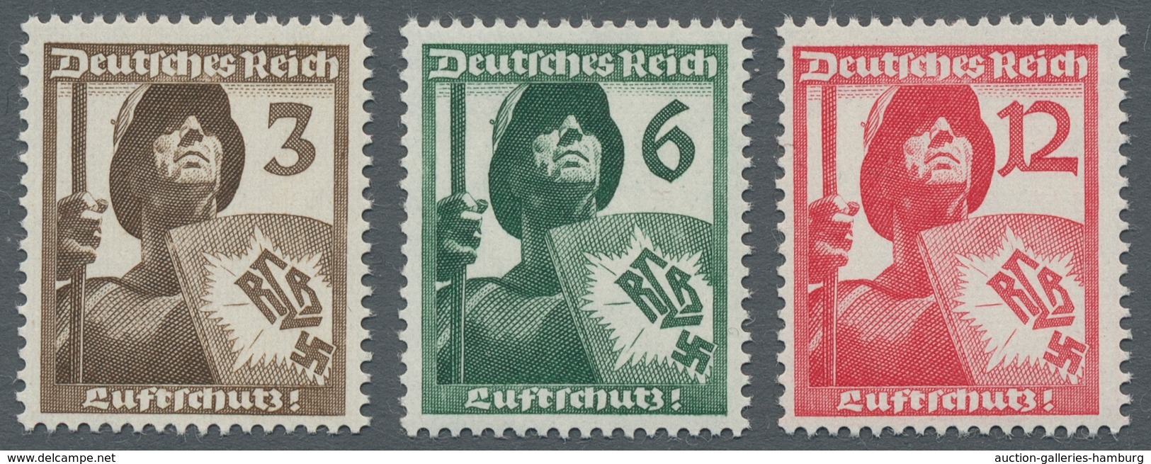 Deutsches Reich - 3. Reich: 1937, Luftschutz, 20 Postfrische Sätze, Saubere Erhaltung, Mi. 300,00 - Nuevos