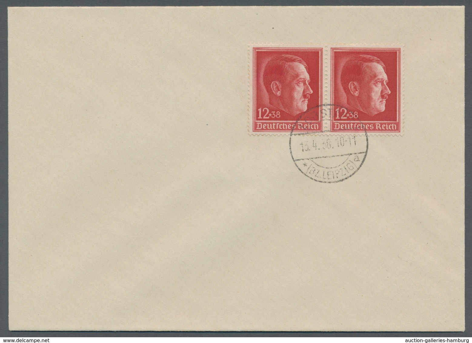 Deutsches Reich - 3. Reich: 1938, 49. Geburtstag, Als Paar Auf Sauberen FDC Von Löbstädt Den 13.4.38 - Unused Stamps