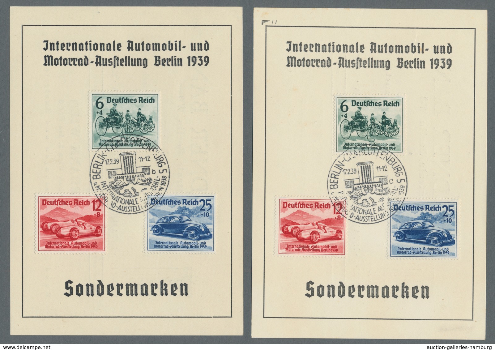 Deutsches Reich - 3. Reich: 1939, I.A.A. 7 Kplt. Serien Auf Verschd. Karten U. Einem Brief, Alle Mit - Nuevos