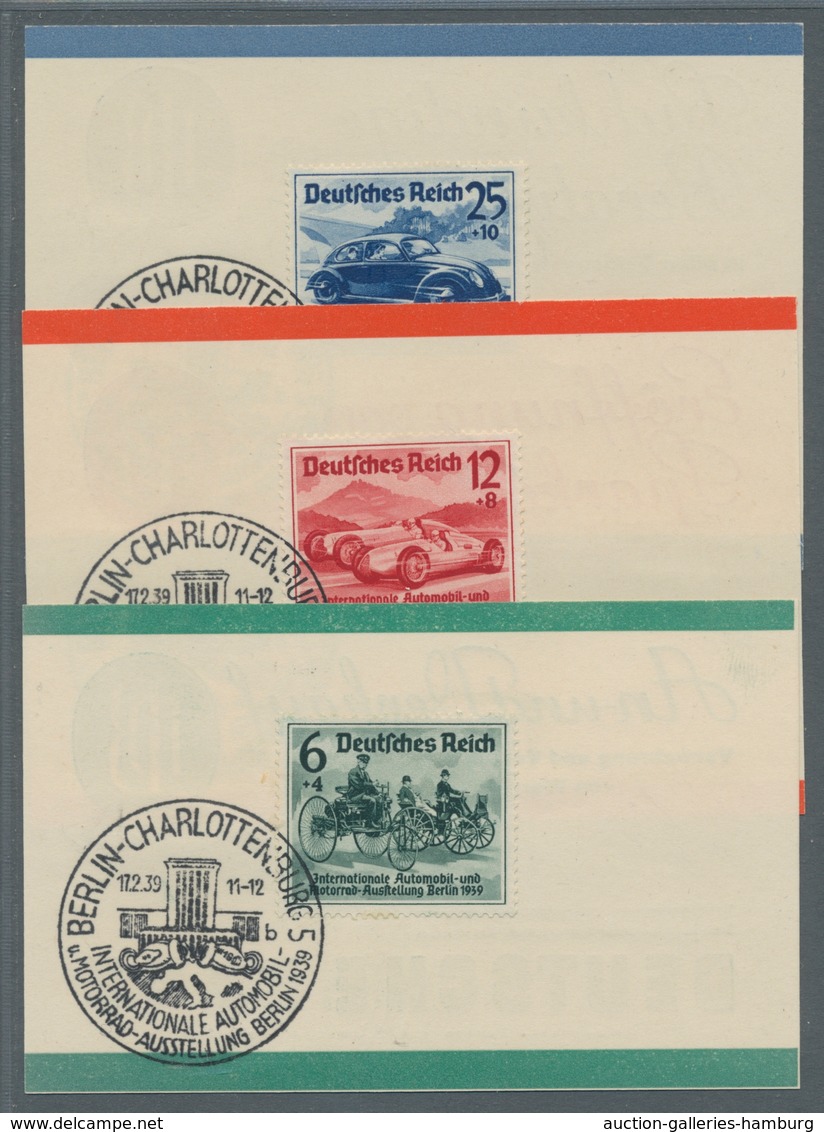 Deutsches Reich - 3. Reich: 1939, I.A.A. 4 Kplt. Serien Auf Verschd. Karten U. Einem Brief, Alle Mit - Nuevos