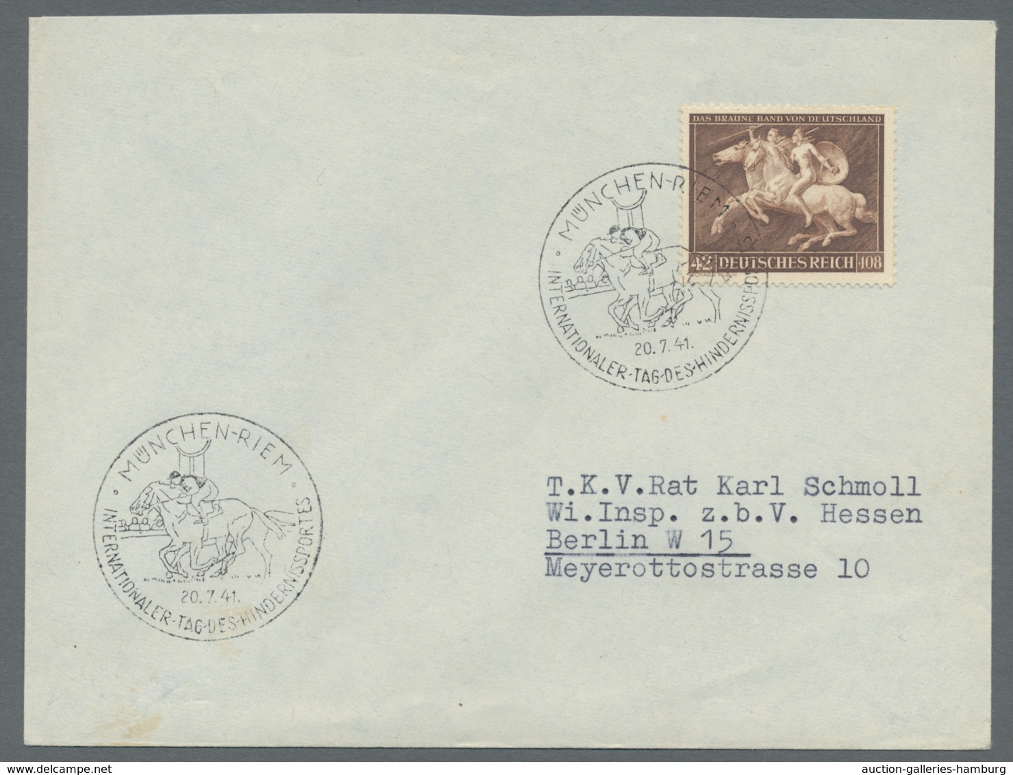 Deutsches Reich - 3. Reich: 1941, Braunes Band, Lot Von 11 FDC's, Teilweise Adressiert, Alle ESST Mü - Nuevos