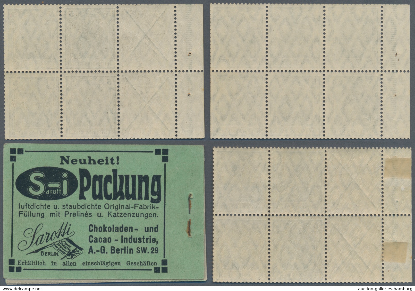 Deutsches Reich - Markenheftchenblätter: 1910, Germania-Markenheftchen 2 Mark, Lot Von Drei Heftchen - Booklets