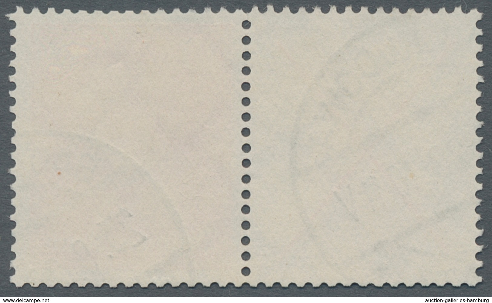 Deutsches Reich - Zusammendrucke: 1927, "X + 15 Pfg. Kant", Sauber Gestempelter Zusammendruck In Tad - Se-Tenant