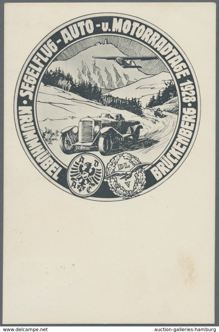 Deutsches Reich - Halbamtliche Flugmarken: 1928, "10 Und 40 Pfg. Segelflugpost Von Der Schneekoppe" - Airmail & Zeppelin