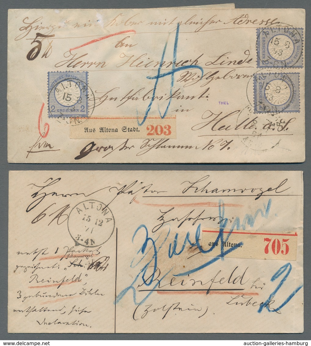 Heimat: Hamburg: ALTONA; 1786-1938, Mehrfach Prämierte Ausstellungssammlung "Postamt Altona: Die Ste - Sonstige & Ohne Zuordnung