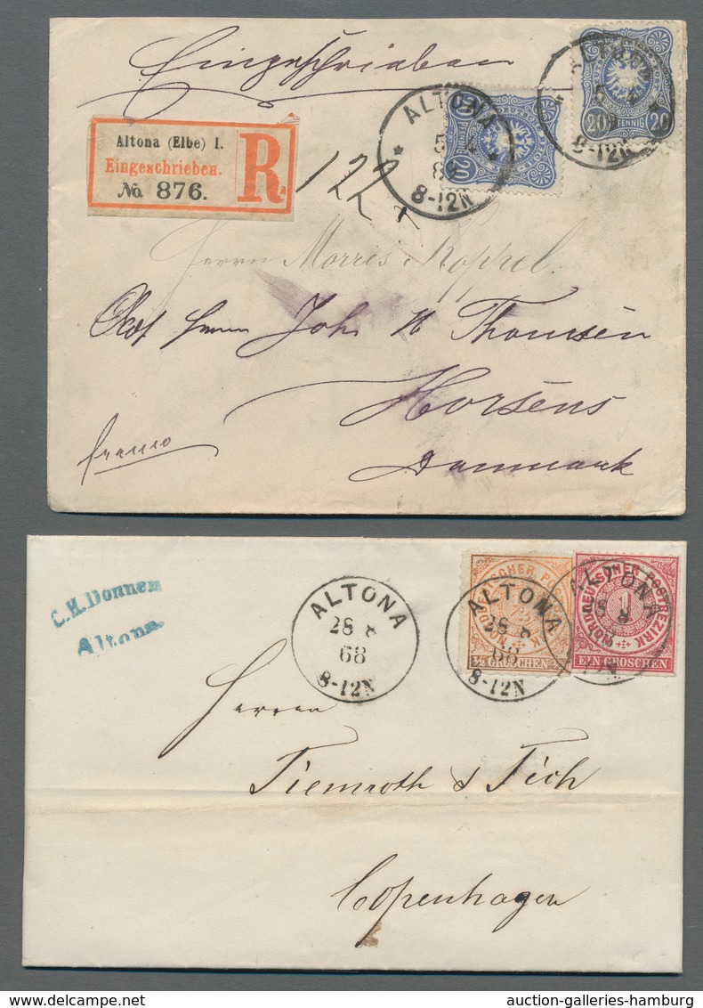 Heimat: Hamburg: ALTONA; 1786-1938, mehrfach prämierte Ausstellungssammlung "Postamt Altona: Die Ste