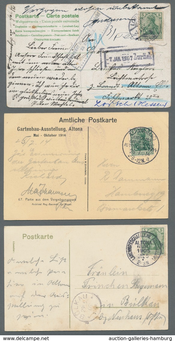 Heimat: Hamburg: ALTONA; 1786-1938, mehrfach prämierte Ausstellungssammlung "Postamt Altona: Die Ste