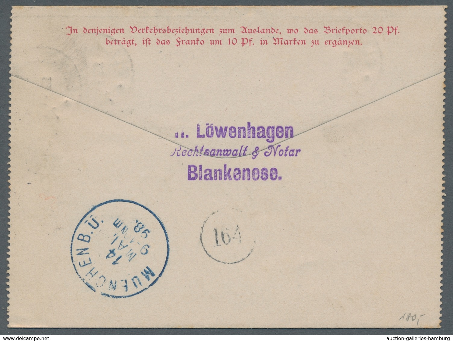 Heimat: Hamburg: BLANKENESE; 1840-1938, Sammlung von 58 Belegen und 6 Ansichtskarten auf selbstgesta