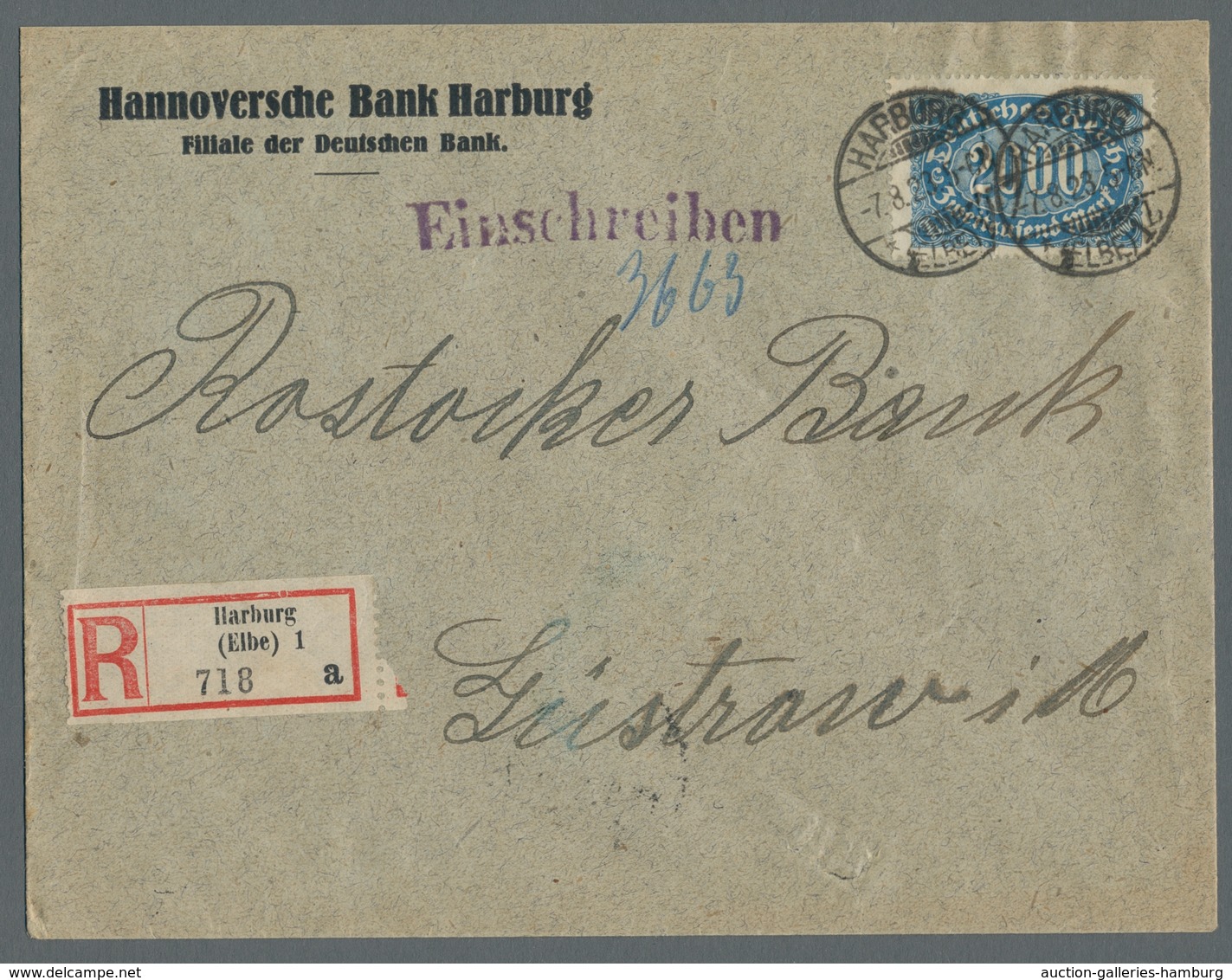 Heimat: Hamburg: HARBURG; 1874-1927, Sammlung Von 24 Belegen Auf Selbstgestalteten Albumseiten Mit U - Otros & Sin Clasificación