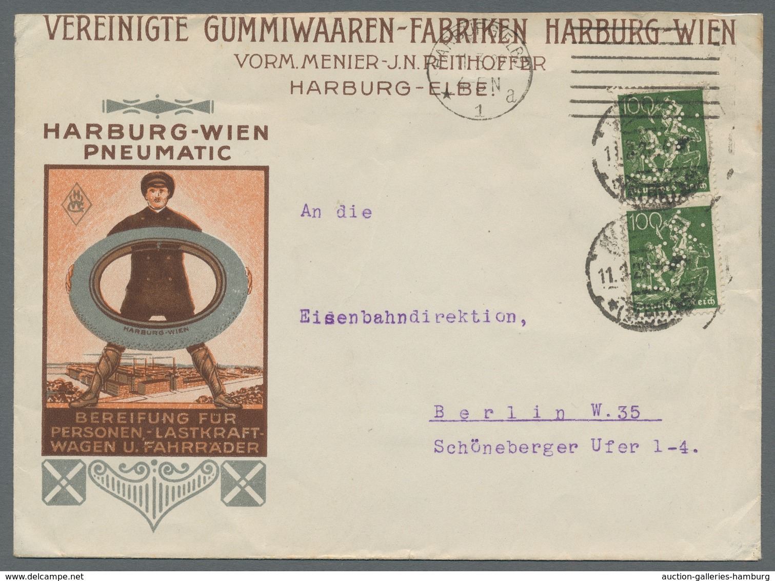 Heimat: Hamburg: HARBURG; 1915-1945, Ausstellungssammlung "Die Halbstempelmaschinen Von Harburg" Mit - Otros & Sin Clasificación