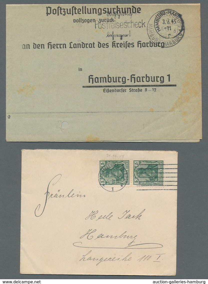 Heimat: Hamburg: HARBURG; 1915-1945, Ausstellungssammlung "Die Halbstempelmaschinen Von Harburg" Mit - Otros & Sin Clasificación
