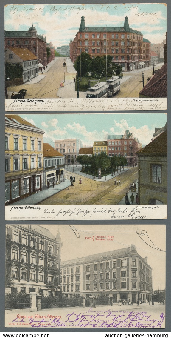 Heimat: Hamburg: OTTENSEN; 1837-1930, Sammlung Von 44 Belegen Und 11 Ansichtskarten Auf Selbstgestal - Other & Unclassified
