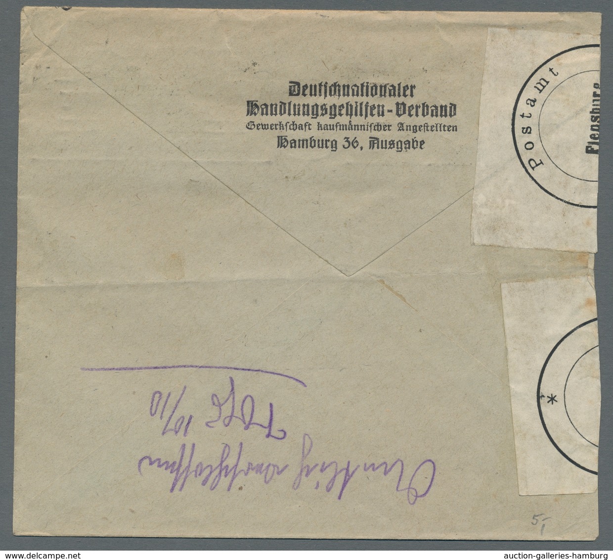 Heimat: Hamburg: 1920-1945, Sammlung Der Werbemaschinenstempel Des Postamtes "Hamburg 1" Auf Selbstg - Otros & Sin Clasificación