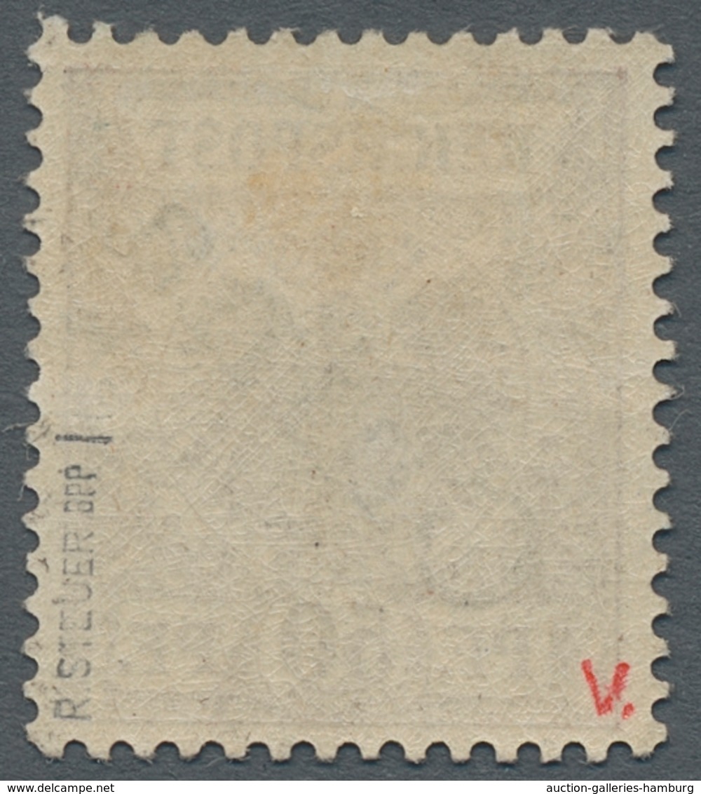 Deutsche Post In China: 1898, 50 Pf Braun, Mit Diagonalem Aufdruck, Farbfrisch U. Gut Gezähntes Prac - China (offices)