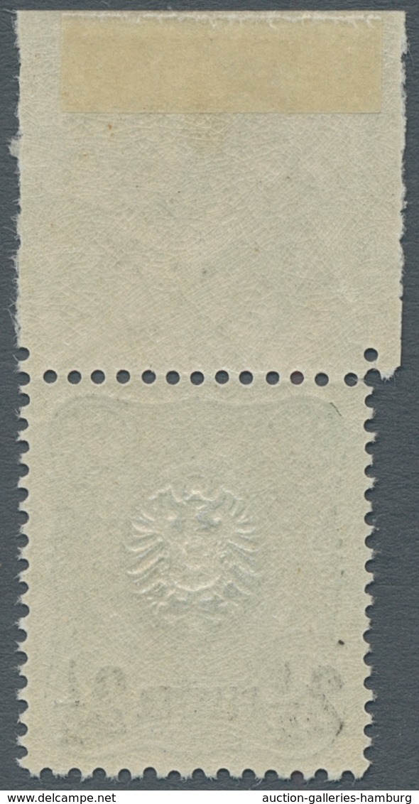 Deutsche Post In Der Türkei: 1887, 2 1/2 Piaster Auf 50 Pf. Olivd, Einwandfrei Postfrisch U. Gut Gez - Turkey (offices)