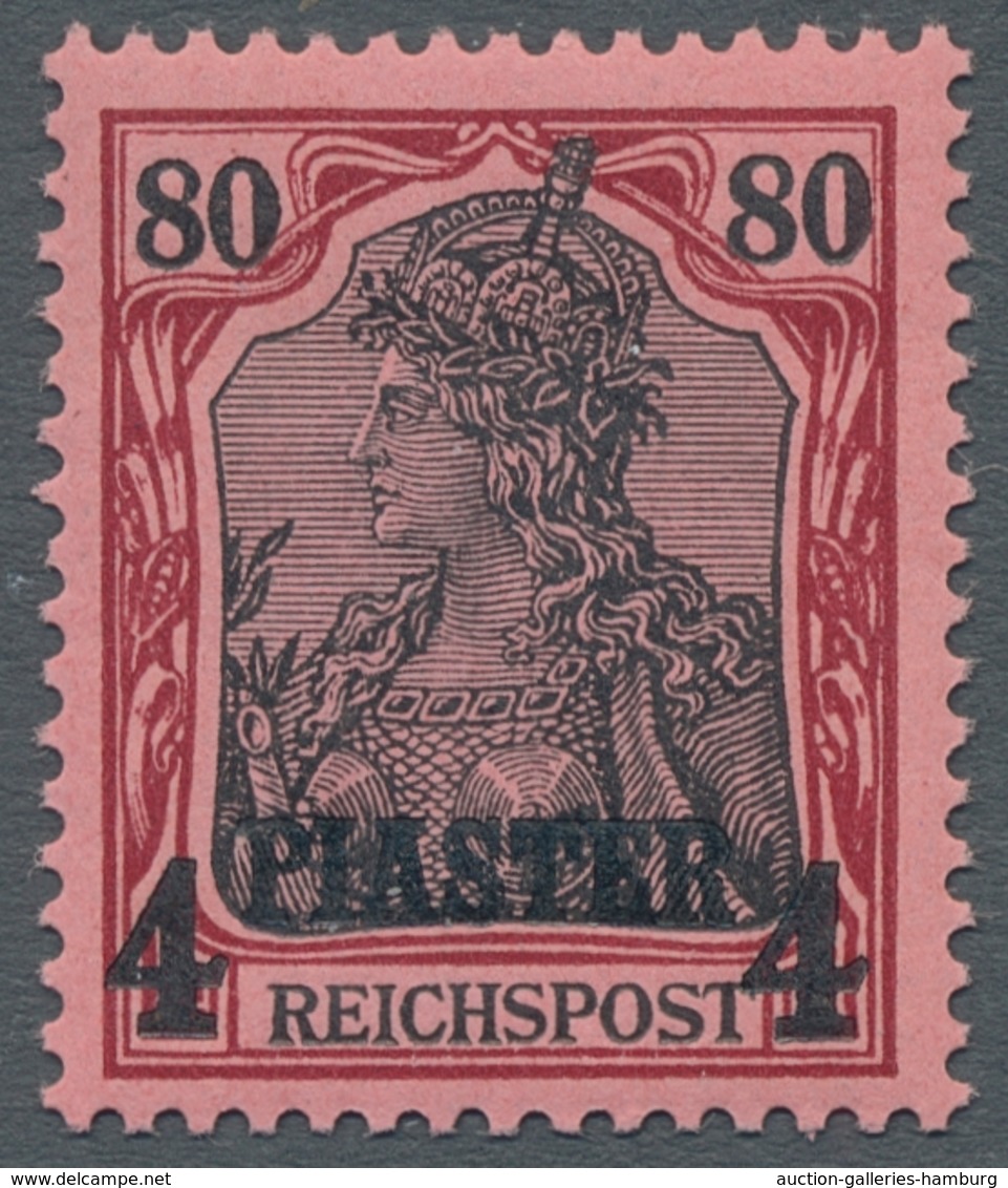 Deutsche Post In Der Türkei: 1902, 1 1/4Pia Bis 4 Pia, Amtlich Nicht Ausgegebene Werte, Einwandfrei - Turkey (offices)