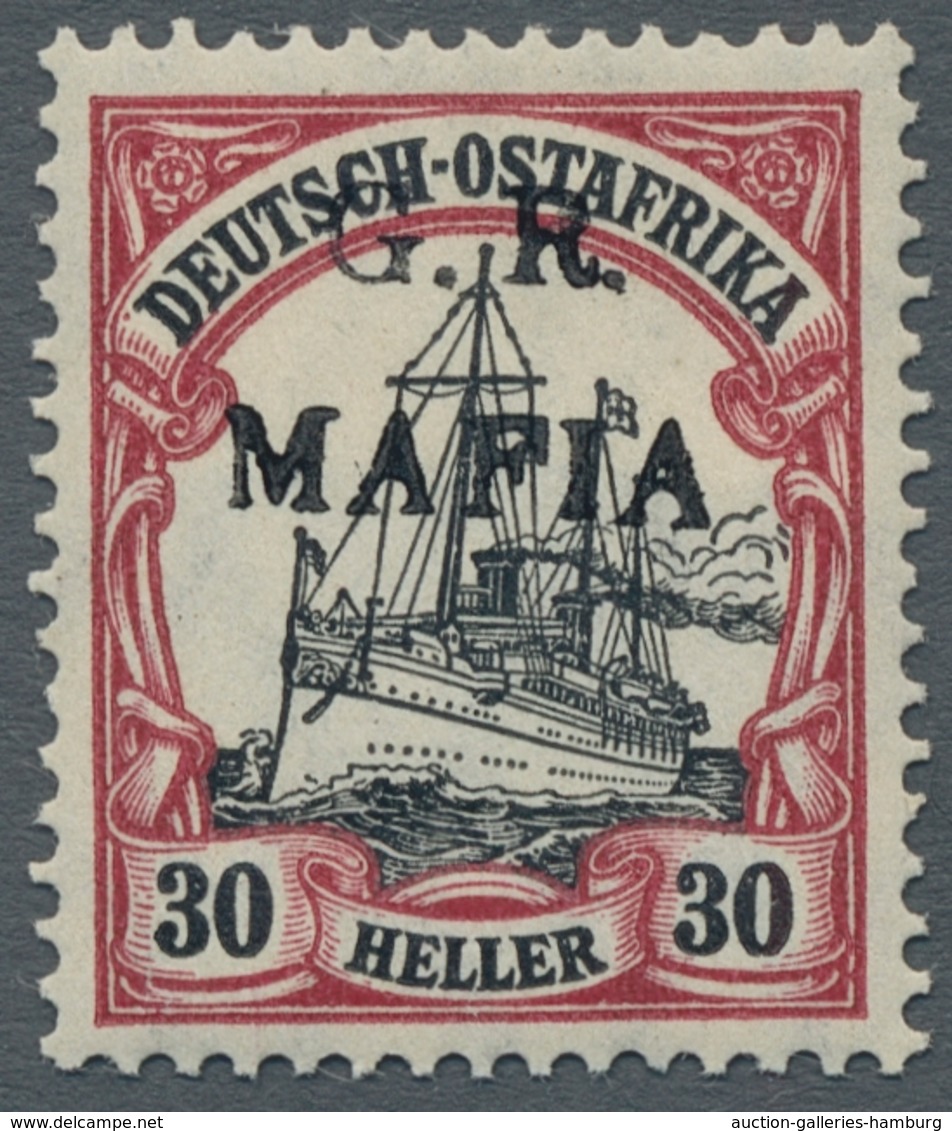 Deutsch-Ostafrika - Britische Besetzung (Mafia): 1915, "30 H. G.R. MAFIA", Ungebrauchter Werte In Ta - África Oriental Alemana