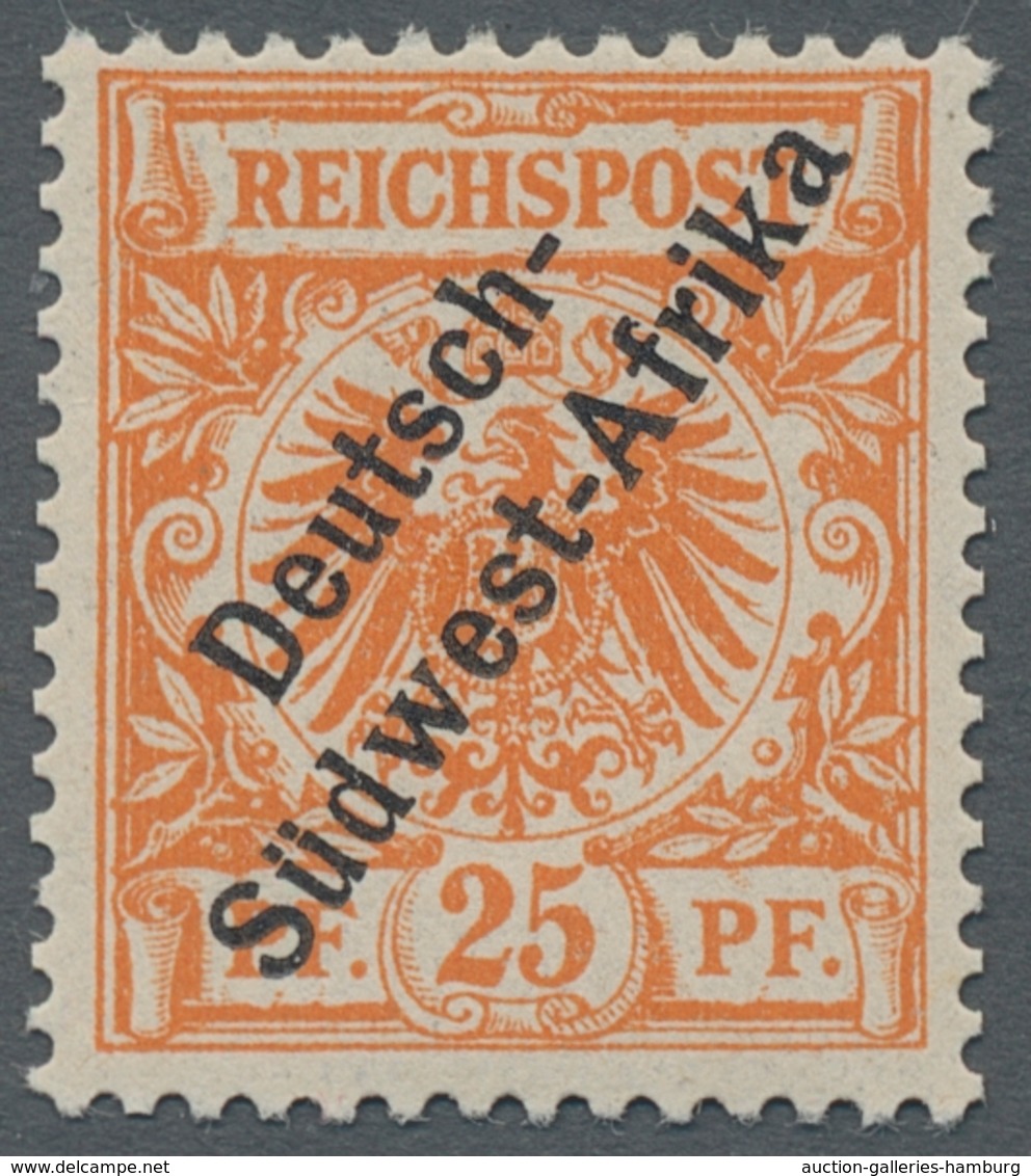 Deutsch-Südwestafrika: 1897, 25 Pf Koner Adler Mit "Berliner Aufdruck", Einwandfrei Postfrisch U. Gu - África Del Sudoeste Alemana