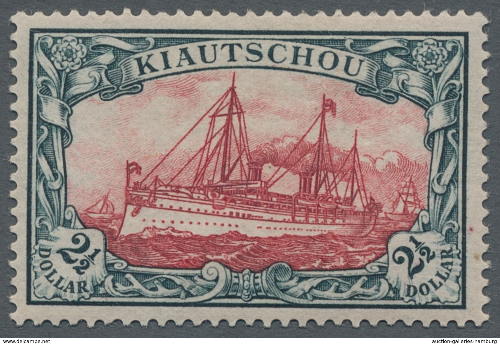 Deutsche Kolonien - Kiautschou: 1905, Kaiserjacht, 1 C Bis 2 1/2 $, Postfrischer Kompletter Satz, Bi - Kiautchou