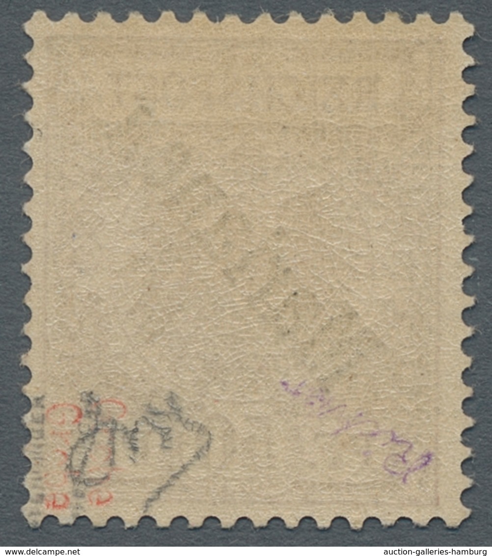 Deutsche Kolonien - Marianen: 1899, 50 Pf Rötlichbraun, Diagonaler Aufdruck, Postfrisches Gut Gezähn - Mariana Islands