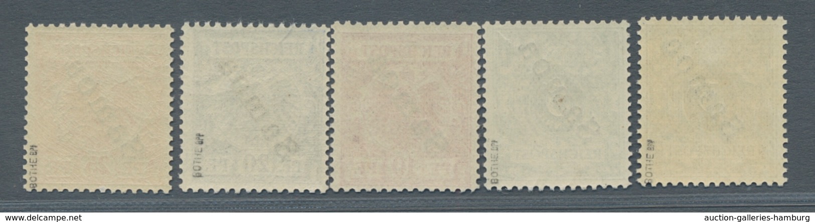 Deutsche Kolonien - Samoa: 1900, 3 Pf Bis 50 Pf Kompletter Postfrischer Satz. Bis Auf Die 10 Pf Alle - Samoa