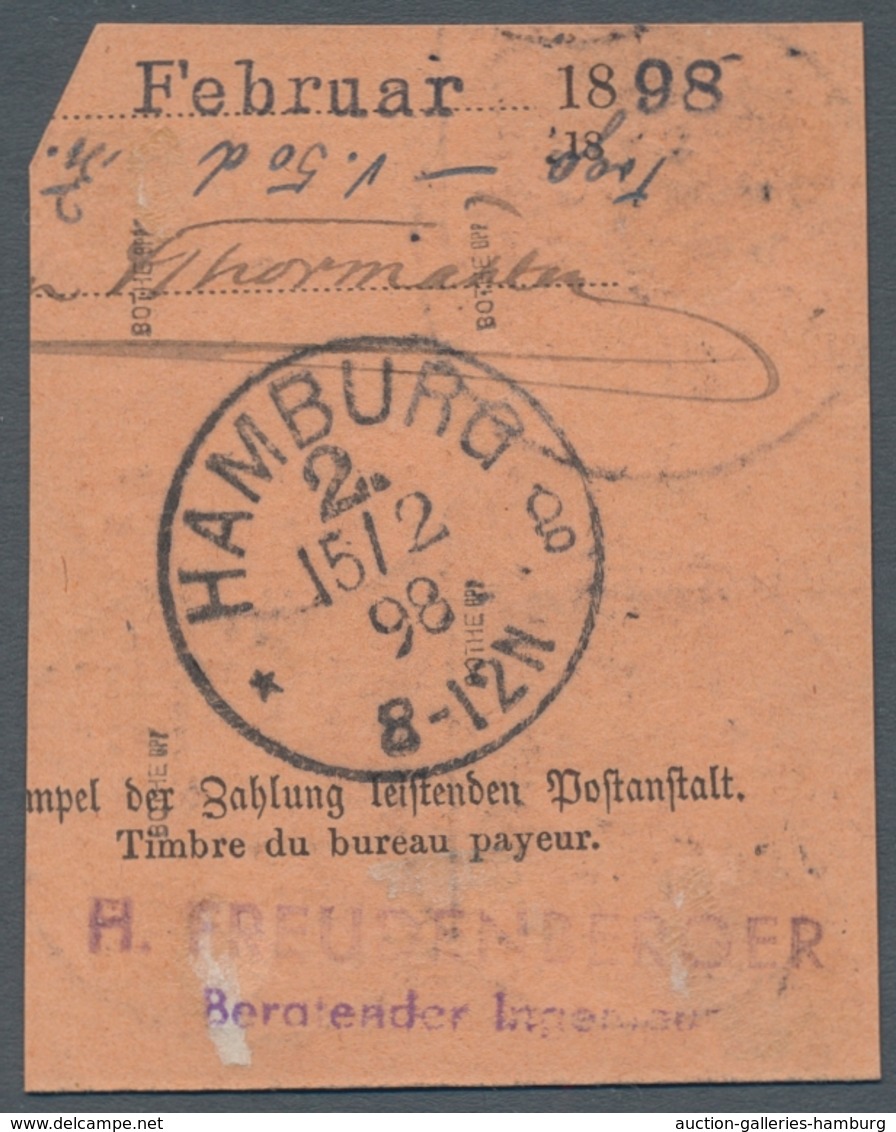 Deutsche Kolonien - Togo - Mitläufer: 1898, 50 Pf Krone Adler, 2 Waagerechte Paare Auf Rosa Paketkar - Togo