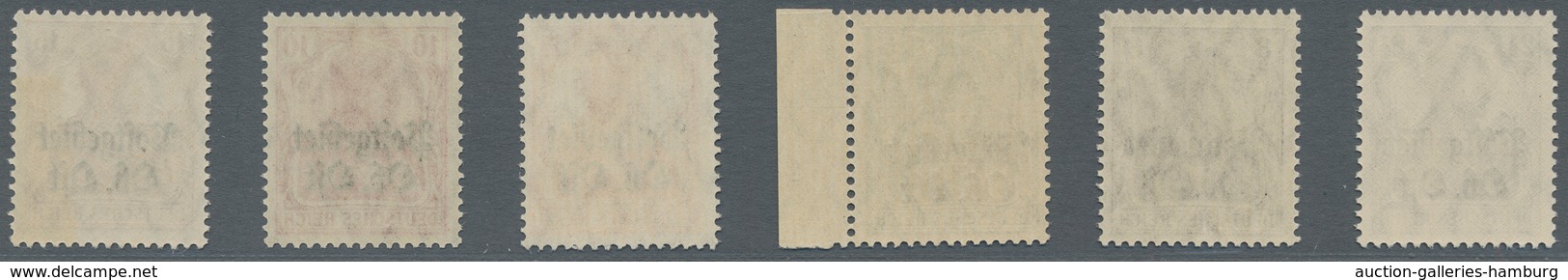 Deutsche Besetzung I. WK: Postgebiet Ober. Ost: 1916-18, "Landesausgabe und Notausgabe Dorpat", post