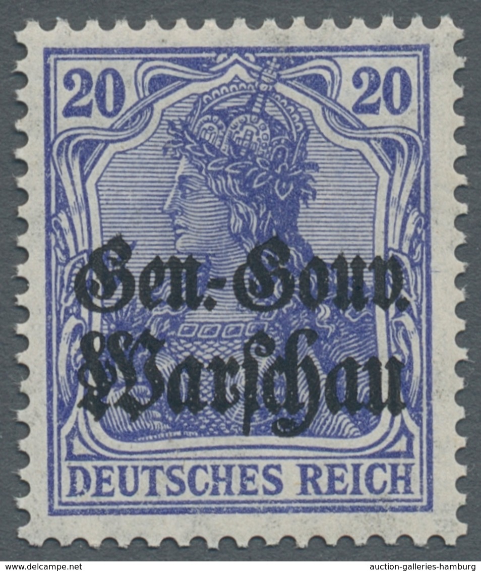 Deutsche Besetzung I. WK: Deutsche Post In Polen: 1915-16, Das Gebiet überkomplett In Tadellos Postf - Ocupación 1914 – 18