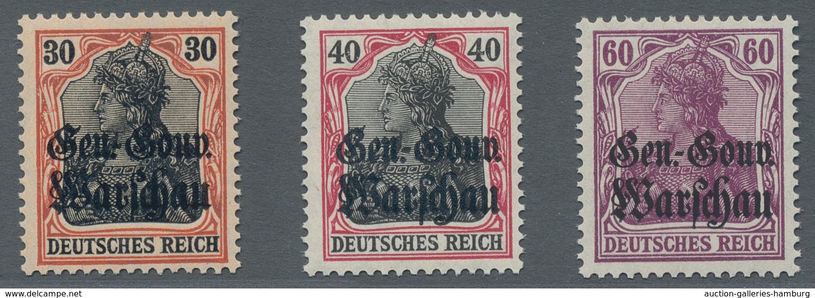 Deutsche Besetzung I. WK: Deutsche Post In Polen: 1915-16, Das Gebiet überkomplett In Tadellos Postf - Ocupación 1914 – 18