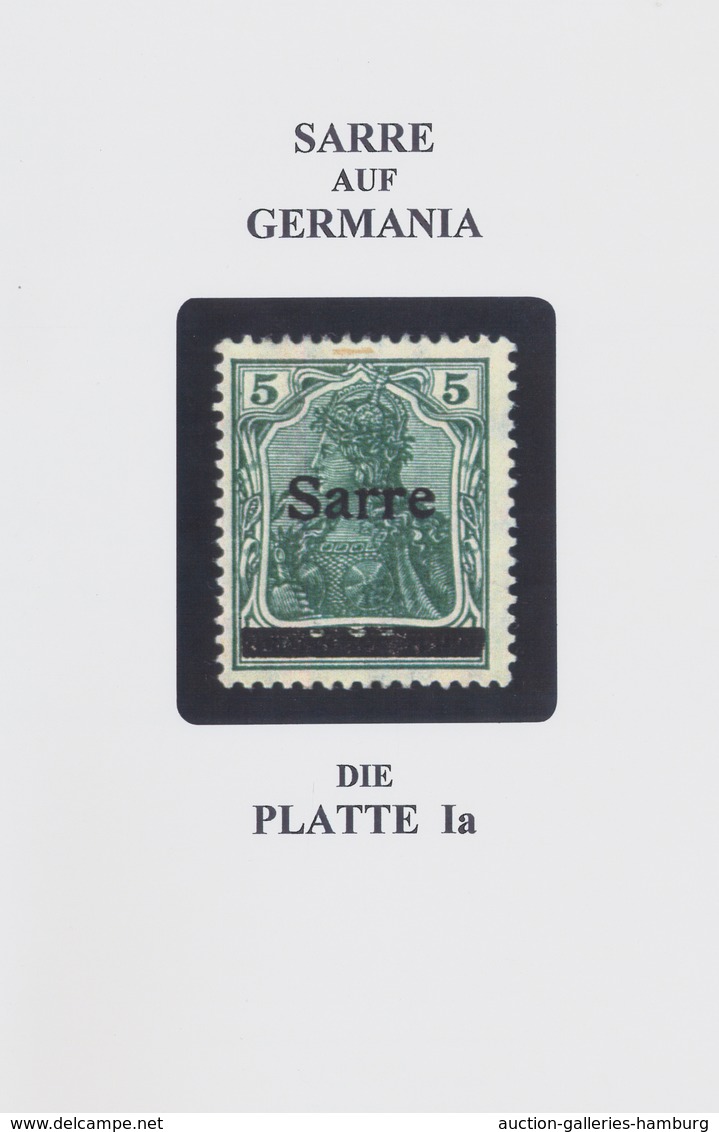 Deutsche Abstimmungsgebiete: Saargebiet: 1920, "5 Pfg. Germania/Sarre", Einzig Bekannter Gestempelte - Briefe U. Dokumente