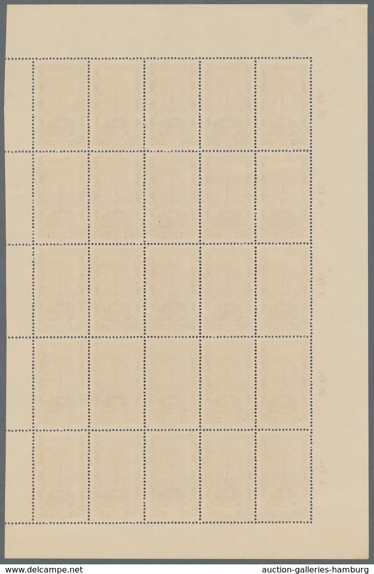 Deutsche Abstimmungsgebiete: Saargebiet: 1926, "Landschaftsbilder V", 25 Sätze Je Als Halbbogen In G - Cartas & Documentos