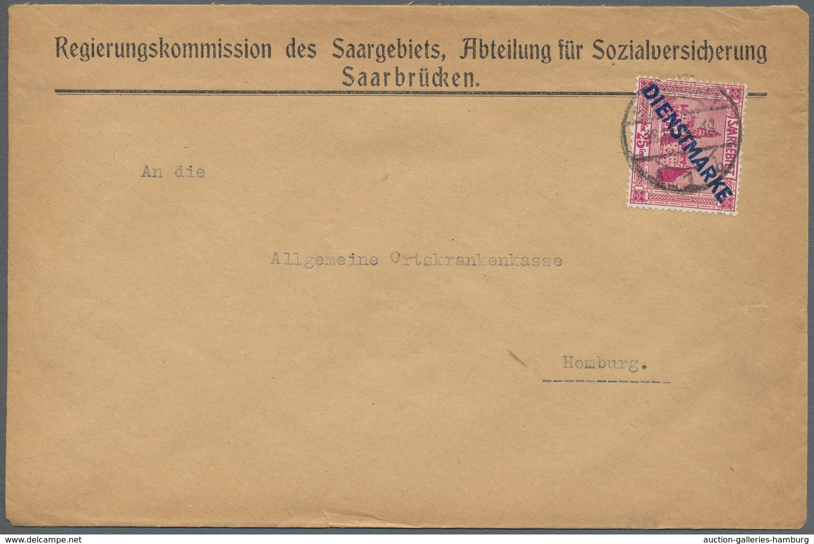 Deutsche Abstimmungsgebiete: Saargebiet: 1935, meist Volksabstimmung, Lot von 19 Belegen mit Sonders
