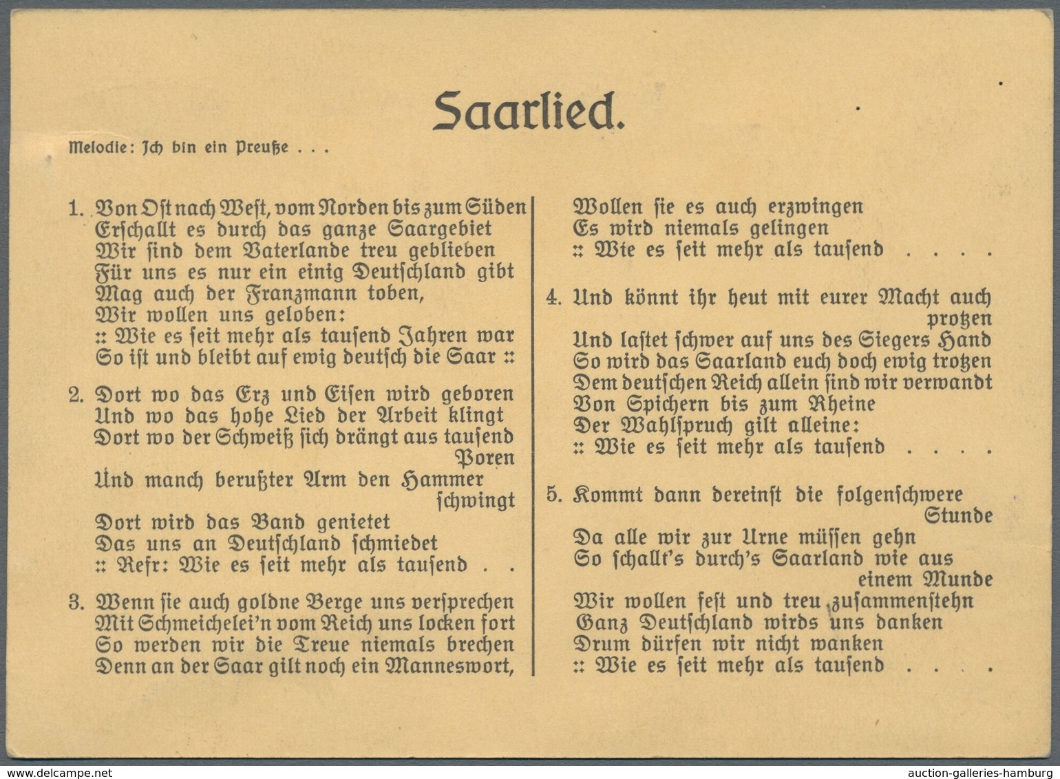 Deutsche Abstimmungsgebiete: Saargebiet: 1935, Volksabstimmung, Zwölf Dokumente, Erinnerungs- U. Pro - Cartas & Documentos