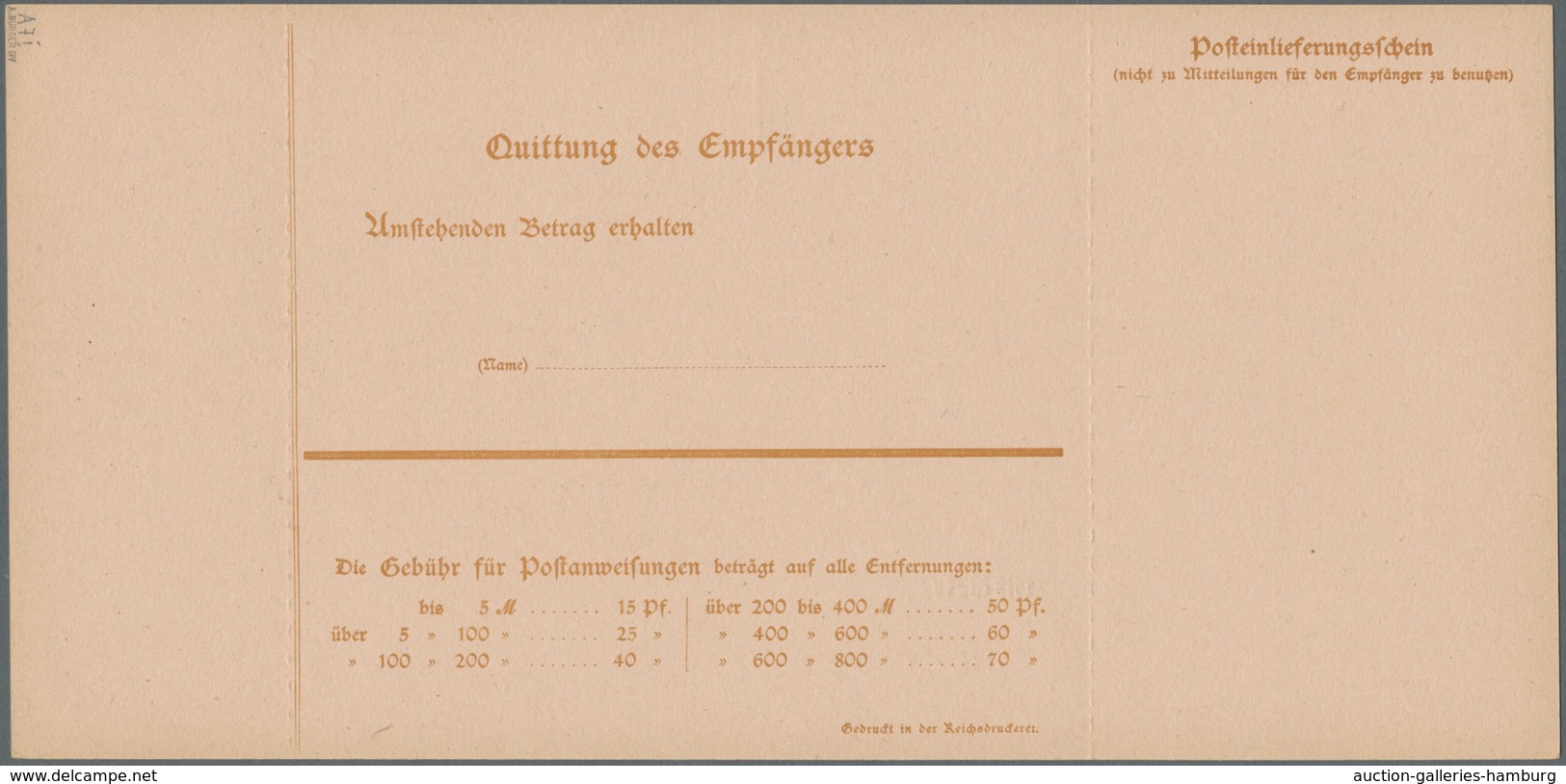 Deutsche Abstimmungsgebiete: Saargebiet - Ganzsachen: 1920, "Germania/Saargebiet" acht ungebrauchte