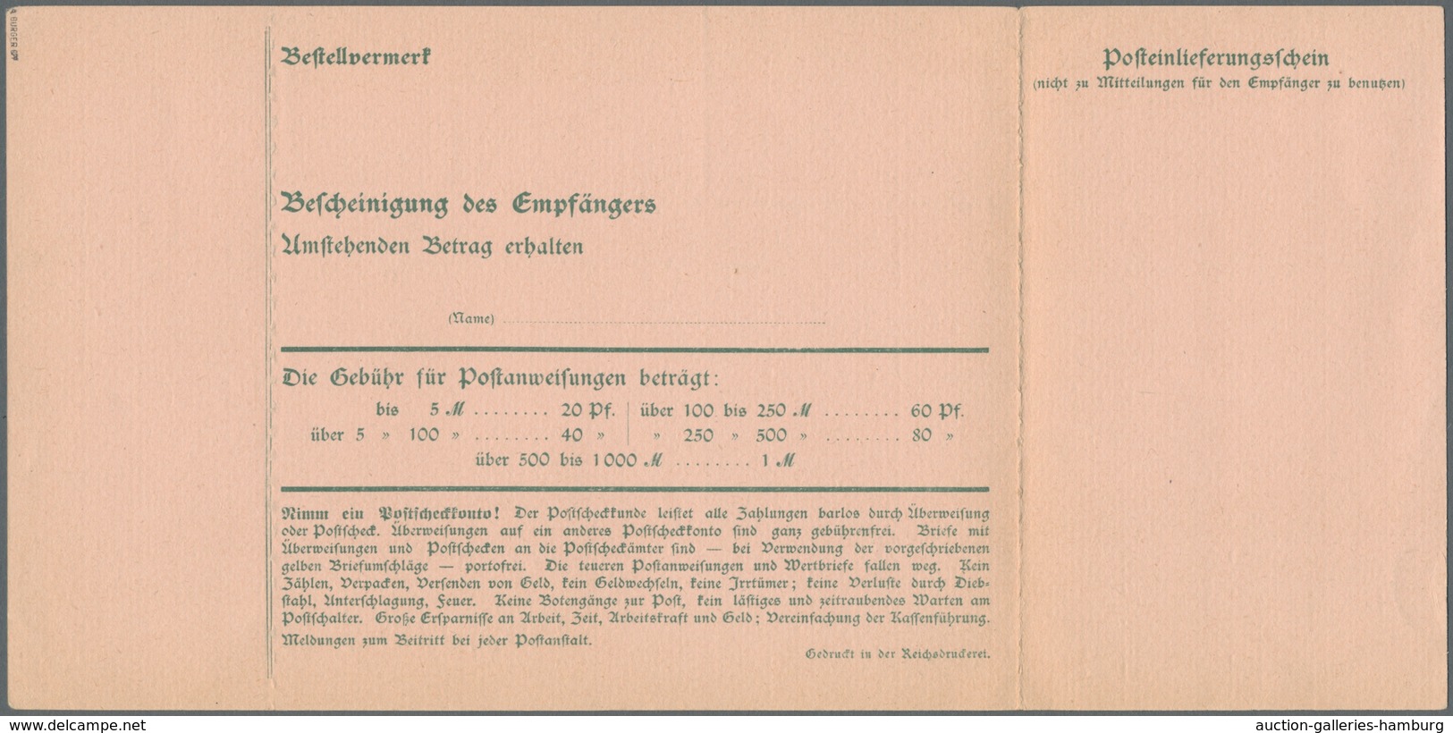 Deutsche Abstimmungsgebiete: Saargebiet - Ganzsachen: 1920, "Germania/Saargebiet" acht ungebrauchte