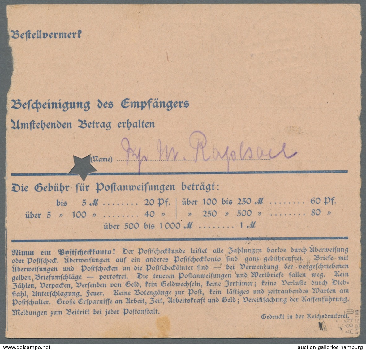 Deutsche Abstimmungsgebiete: Saargebiet - Ganzsachen: 1920, "20 Pfg. Germania/Saargebiet Type III", - Postal Stationery