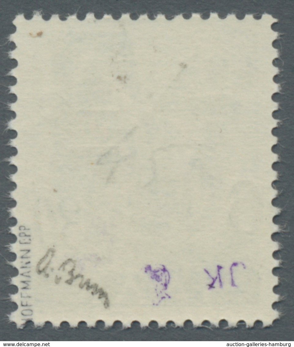 Saarland (1947/56): 1947, "Saar II", Acht Postfrische Werte Mit Kopfstehendem Aufdruck, Einmal Eckza - Cartas & Documentos