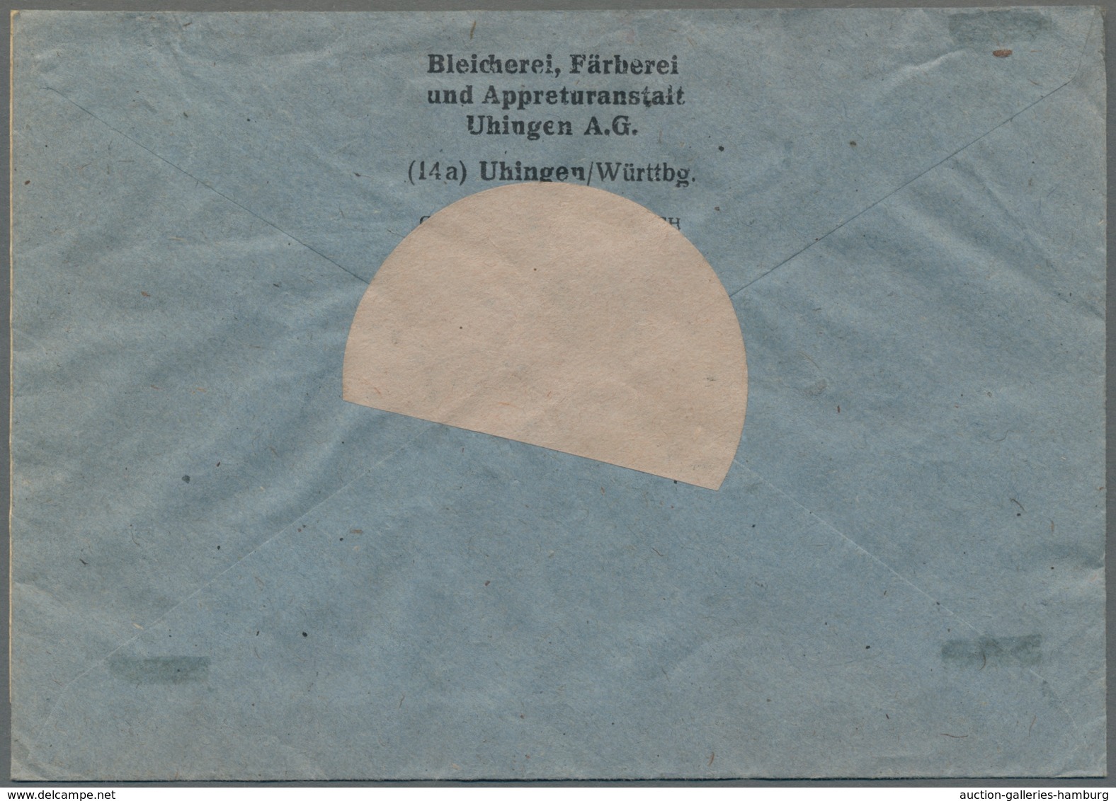 Saarland (1947/56): 1948, "2 Fr. Saar III" In MiF Mit Waag. Randpaar Mi. 229 Z Auf Portorichtigem Be - Cartas & Documentos