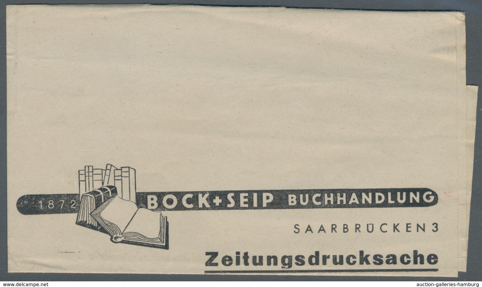 Saarland (1947/56): 1949, "1 Fr. Saar IV", Einzelwert Als Sehr Seltene Portorichtige EF Auf Orts-Zei - Cartas & Documentos