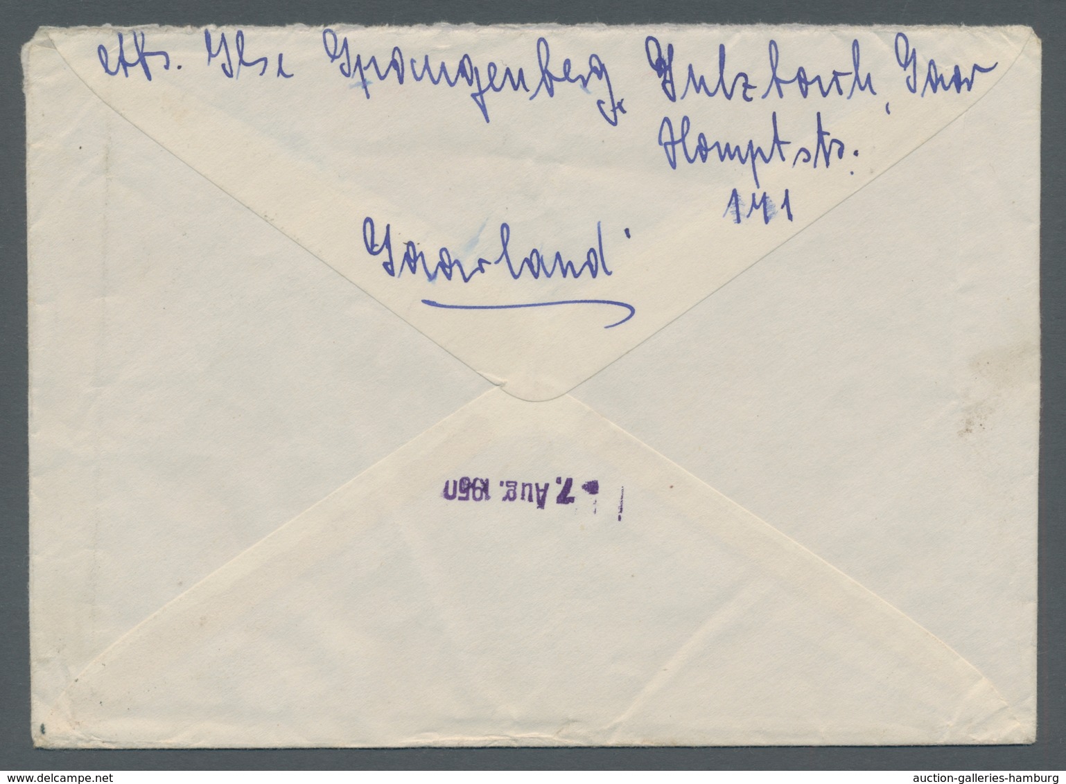 Saarland (1947/56): 1950, "Rotes Kreuz", Einzelwert Mit Zusatzfrankatur Als Portorichtige MiF Auf Br - Cartas & Documentos