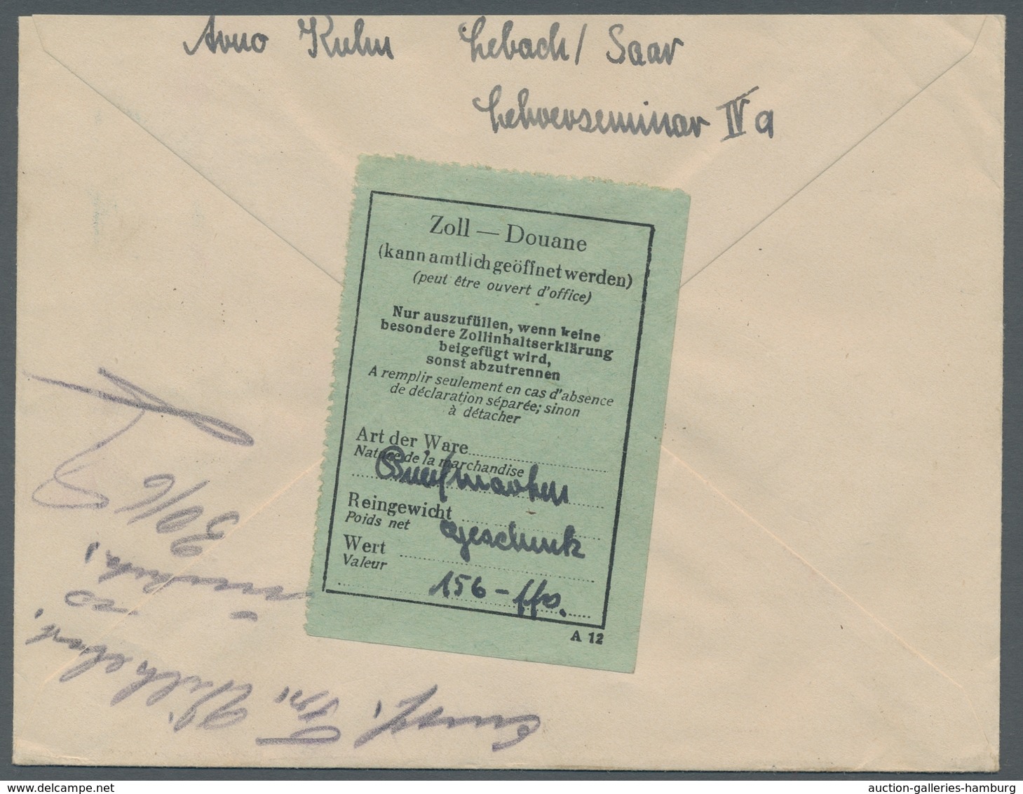 Saarland (1947/56): 1950, "Heiliges Jahr" Komplett Je Mit Ersttagsstempel LEBACH (SAAR) D 29.6.50 Au - Cartas & Documentos