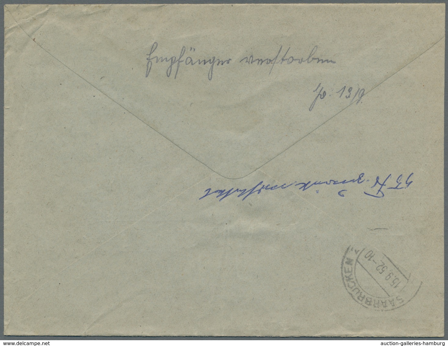 Saarland (1947/56) - Dienstmarken: 1949, "Wappen", Zwei Frankierte Belege Mit MiF In Guter Erhaltung - Otros & Sin Clasificación