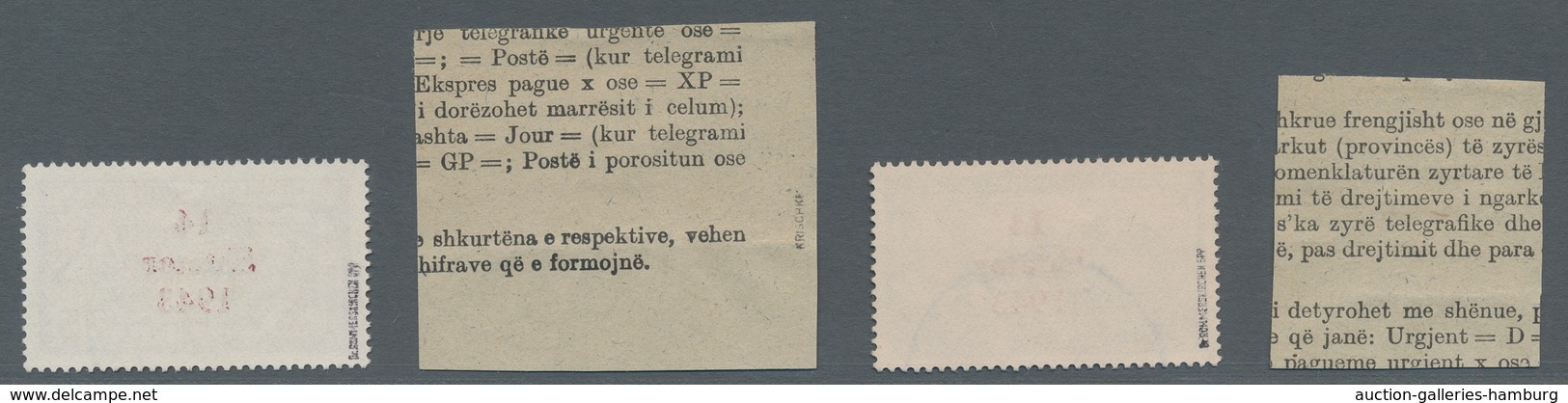 Dt. Besetzung II WK - Albanien: 1943, "Aufdruck Auf Albanien", Sauber Gestempelter Satz In Tadellose - Ocupación 1938 – 45