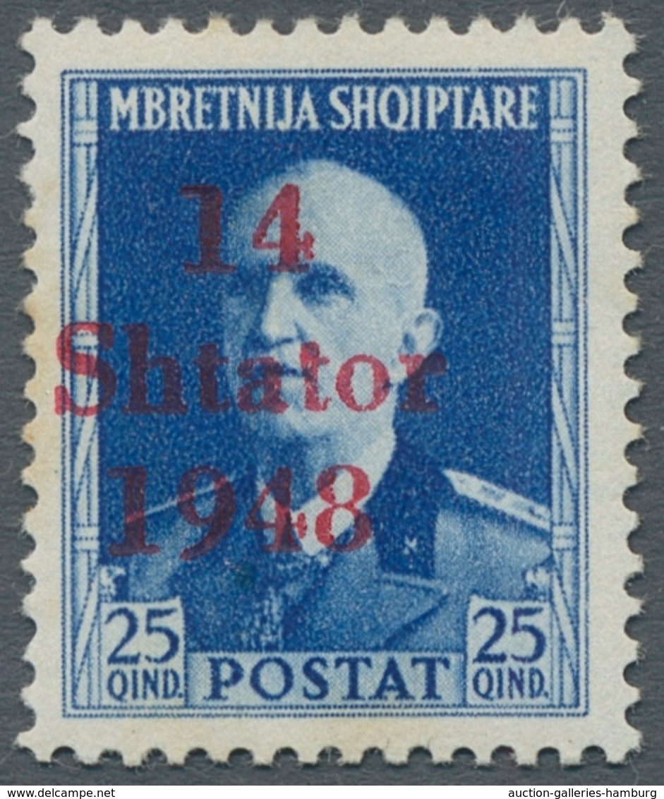 Dt. Besetzung II WK - Albanien: 1943, Besetzung Von Albanien Im Zweiten Weltkrieg Vier Werte Zu 2,3, - Ocupación 1938 – 45