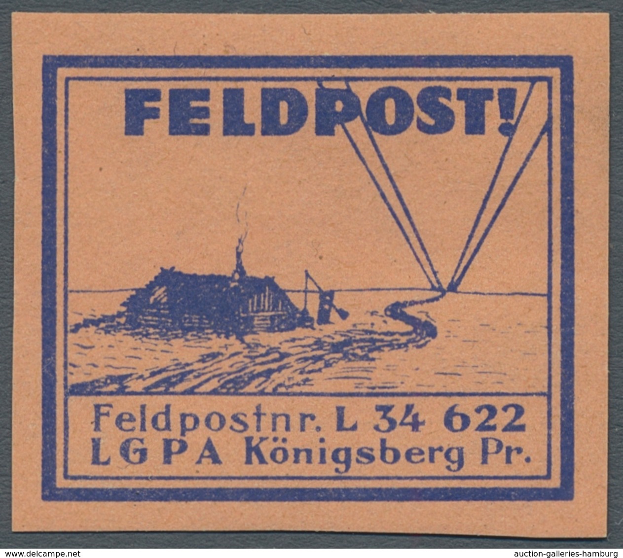 Feldpost 2. Weltkrieg: 1944, Partie Von 5 Verschiedenen Tadellos Erhaltenen Vignetten Der Feldpost M - Other & Unclassified