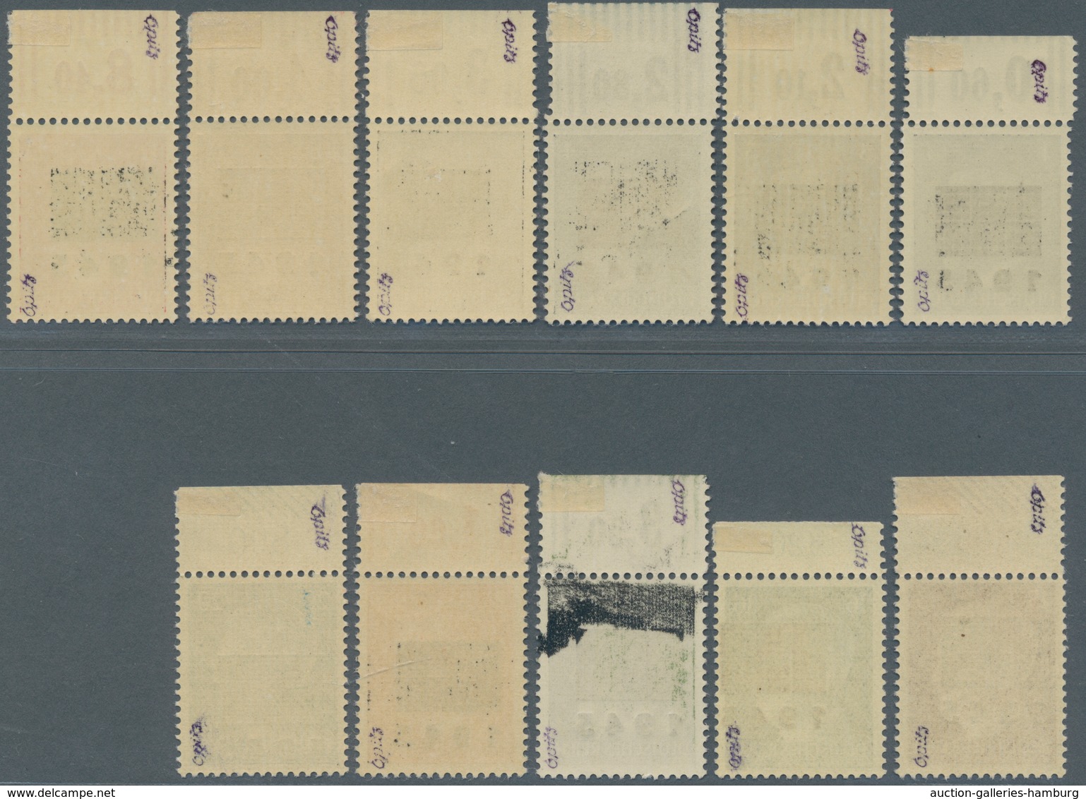 Deutsche Lokalausgaben Ab 1945: NETZSCHKAU-REICHENBACH: 1 Pf - 20 Pf Postfrisch Vom Oberrand, Incl. - Otros & Sin Clasificación