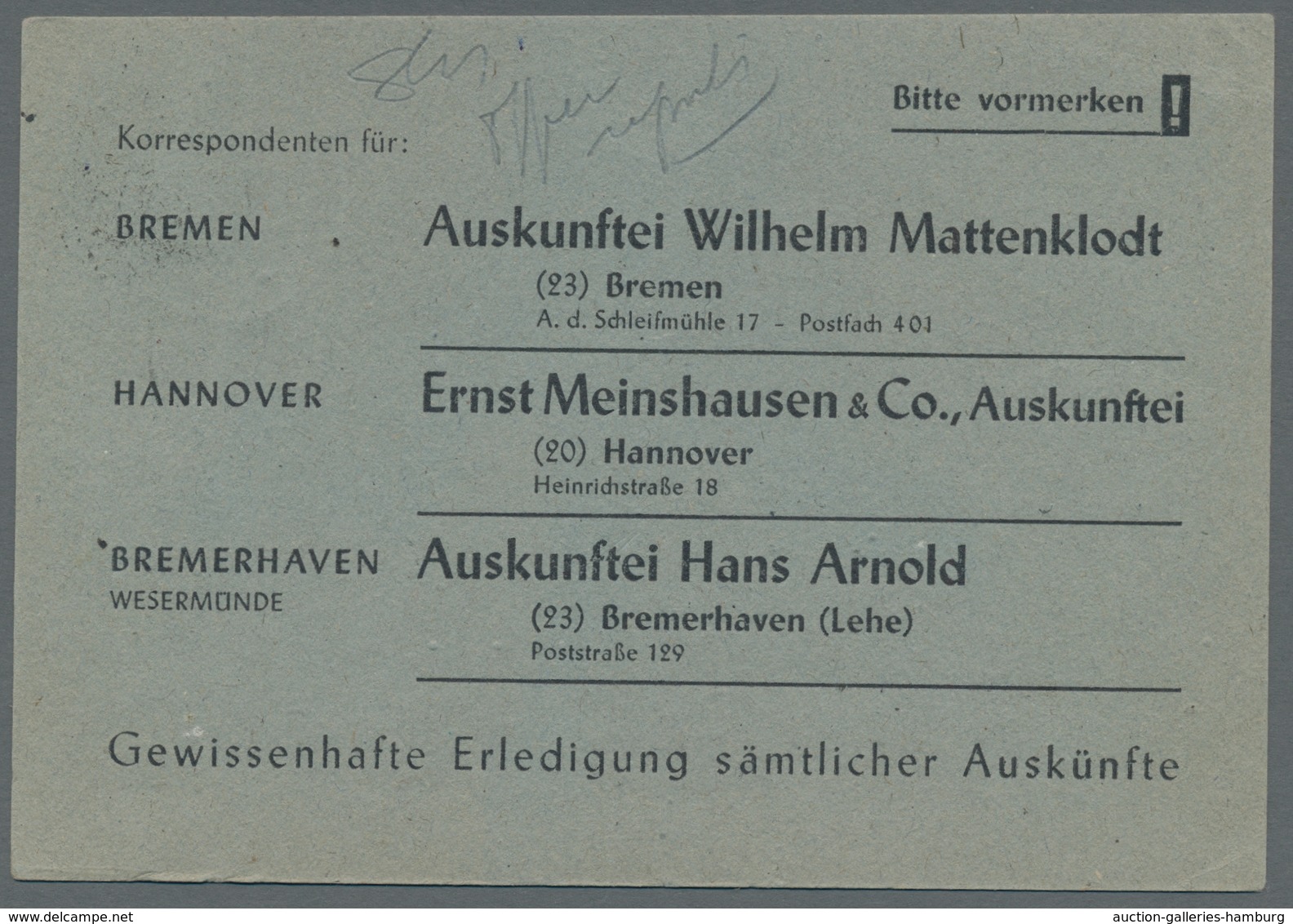 Alliierte Besetzung - Gemeinschaftsausgaben: 1946, 1. Kontrollratsausg. 15 Pf. Grün, Als Sehr Selten - Otros & Sin Clasificación